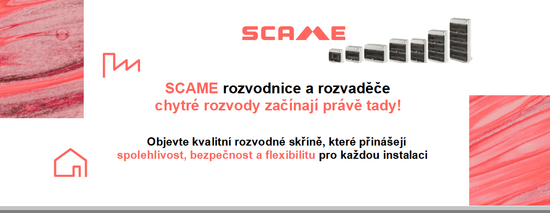 SCAME rozvodnice a rozvaděče