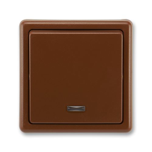 ABB CLASSIC 3553-27289 H3 vypínač střídavý s orientační doutnavkou ř. 6So hnědá