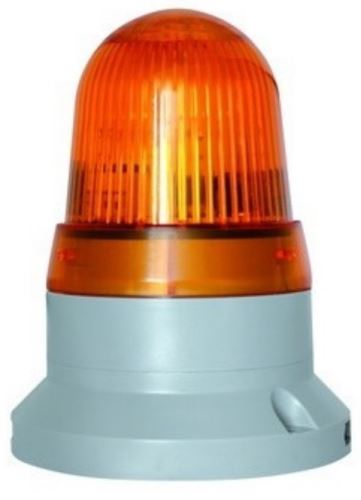 Houkačka HH85-230X-O oranžové záblesky výbojky 85dB 230V/50Hz IP65 horizontální montáž