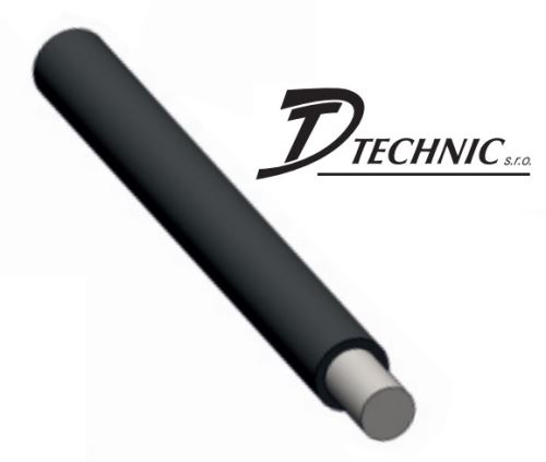 Zemnící drát Ø 10/13mm PVC FeZn izolovaný (1kg = 1,44m)