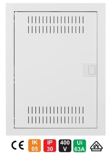 Rozvodnice multimediální podomítková C-BOX MSF 28M IP30 478x358x94mm bílá SEZ