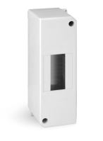 Kryt jističů 2M nástěnný,  IP40, 1-2 moduly bílá ELCON