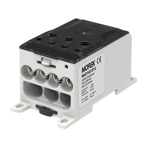 Distribuční blok OJL 400A vstup 1xAl/Cu240mm2 výstup 4x35/3x50mm2 šedá