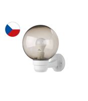 Svítidlo zahradní nástěnné PARK N ZOK-N-20/B 60W IP33, bílá - kouřová koule PANLUX