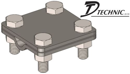 Svorka zemnící páska 30x4mm/ drát Ø8-10mm SR 03b FeZn