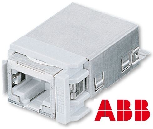 ABB R302780 Přístroj zásuvky datové Modular Jack RJ 45-8 Cat.5e/s stíněný