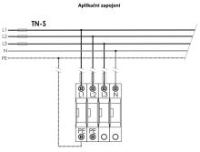 Svodič přepětí HLSA12,5-275/4+0 M SPD typ 1+2+3 HAKEL (2)