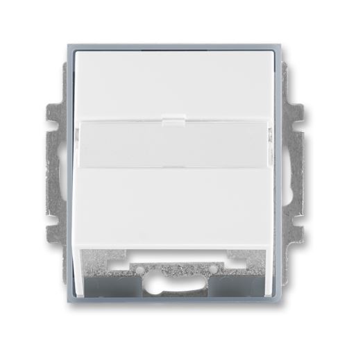 ABB 5014E-A00100 04 Kryt zásuvky komunikační s popisovým polem Element® bílá/ ledová šedá