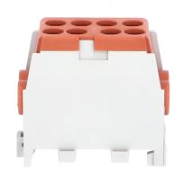 Svorkovnice rozbočovací HLAK 25-1/2 M2 1006514 1pól 100A IP20 Al/Cu hnědá, na DIN /2080139 (2)