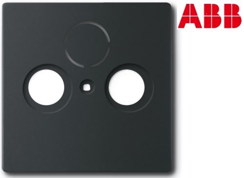 ABB 1724-0-4298 Kryt zásuvky anténní TV+R(+SAT) Future® linear mechová černá