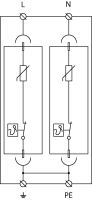 Svodič FLP-12,5 V/2 SPD typ T1+T2 SALTEK (2)