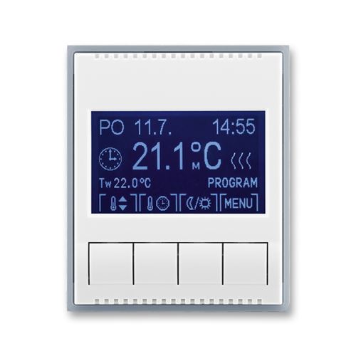 ABB 3292E-A10301 04 Termostat univerzální programovatelný Element® bílá/ ledová šedá