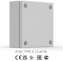 Svorkovnicová skříňka ocelová 150x150x120 IP66 STB151512 ELDON