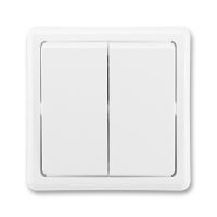 ABB CLASSIC 3553-52289 B1 dvojitý vypínač střídavý ř. 6+6 jasně bílá
