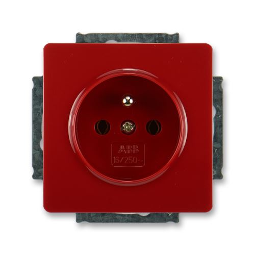 ABB 5518G-A02349 R1 Zásuvka jednonásobná Swing®, Swing®L karmínová