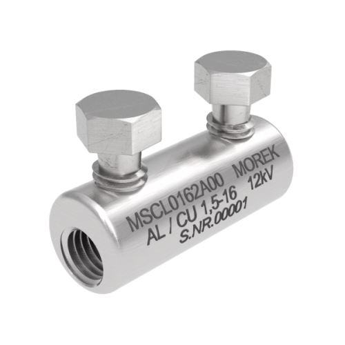 Spojka kabelová MSCL16 Al/Cu 1,5-16mm² 2x trhací Al šroub do 12kV MOREK
