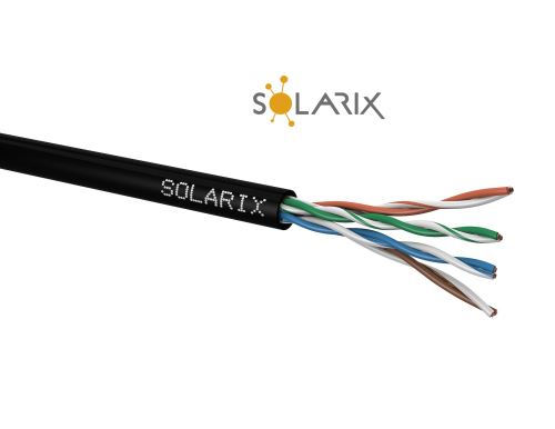 Kabel instalační Solarix CAT5E UTP PE venkovní SXKD-5E-UTP-PE (balení 305m/box)