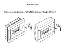 Rozvodnice nástěnná DOMINO s kouřovými dvířky, IP40, 18+1 modul SCAME - 673.2018 B (3)