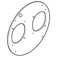 Čelo k bubnu ROLLER 330 2x otvor SCAME - SC92081