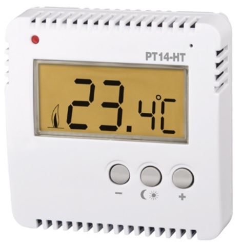 Digitální termostat ELEKTROBOCK PT14-HT pro termoelektrické pohony, drátový, týdenní program