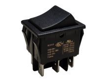 Spínač kolébkový dvoupólový ON-ON I4700 16A/250V černá (1)
