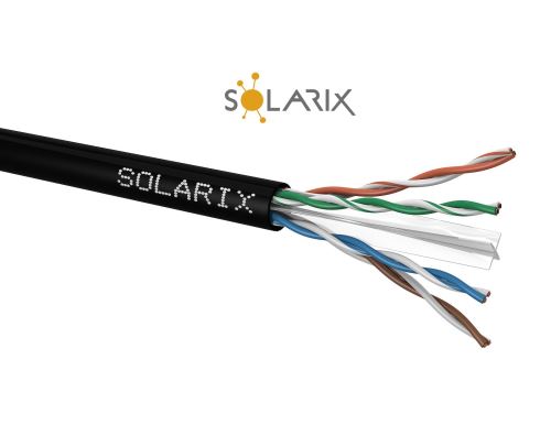 Kabel instalační Solarix CAT6 UTP PE venkovní SXKD-6-UTP-PE (balení 500m/cívka)