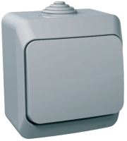 Venkovní vypínač CEDAR Plus IP44 ř. 6 šedá SCHNEIDER - WDE000660