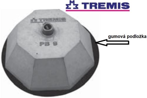 Podložka gumová Podl. PB9 podstavce betonového PB9 TREMIS