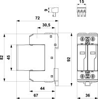 Svodič FLP-12,5 V/2 S SPD typ T1+T2 SALTEK (1)
