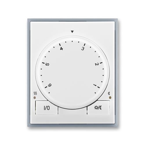 ABB 3292E-A10101 04 Termostat univerzální s otočným nastavením teploty Element® bílá/ ledová šedá