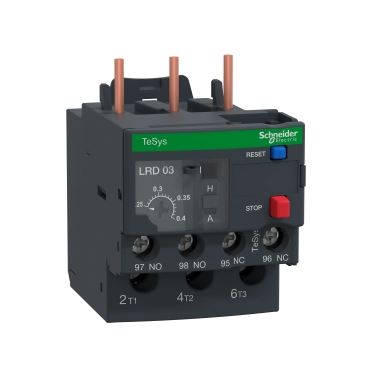 Relé jisticí nadproudové LRD03 0,25-0,40A třída 10A pro stykače D09-D38 SCHNEIDER