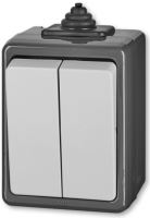 ABB 3553-05929 S Přepínač sériový IP 44 Praktik šedá