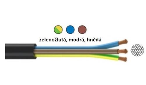 Kabel gumový H07RN-F 3G1,5 mm2 (CGTG)