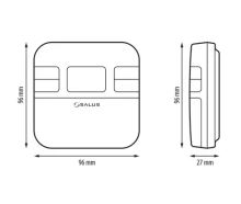 Pokojový termostat drátový SALUS RT510 digitální, týdenní program (2)