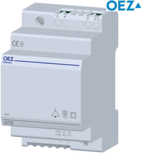 Zvonkový transformátor UTZ-4-A 230V AC 6/ 8/ 12 V AC 35688 OEZ