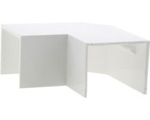 Úhel plochý 18x13mm bílá 11813 MALPRO