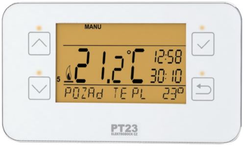 Digitální termostat ELEKTROBOCK PT23 drátový, týdenní program