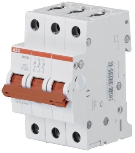 ABB 2CDD283101R0032 Vypínač SD203/32 32A 440V AC 3pól (odpínač)