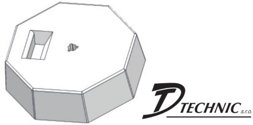 Podstavec betonový JP Pod-bet-D337+ klín Ø337mm