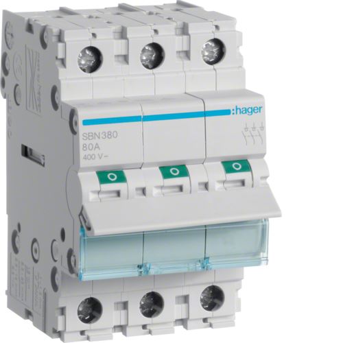 Vypínač SBN380 80A 3pól HAGER