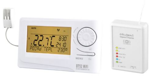 Wifi termostat ELEKTROBOCK OpenTherm BT52 WIFI modul, bezdrátový, digitální, týdenní program