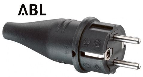 Vidlice gumová 250V/16A, IP44, 3x1,5mm2 ABL SURSUM - 1419190