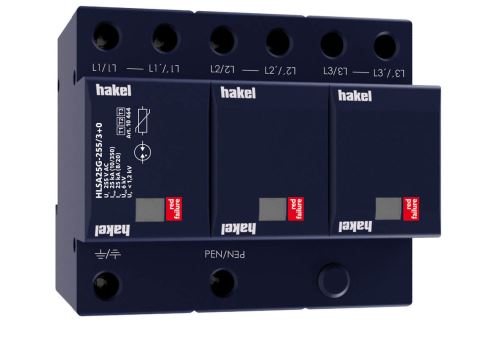 Svodič přepětí HLSA25G-255/3+0 SPD typ 1+2+3 HAKEL