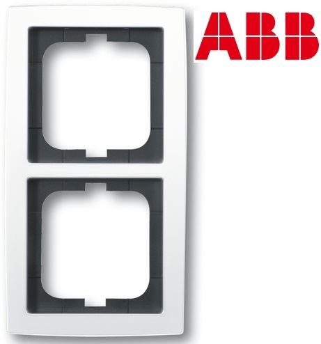ABB 1754-0-4110 Rámeček dvojnásobný Solo® studio bílá
