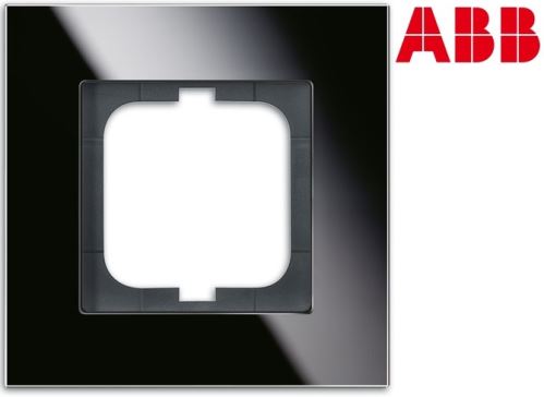 ABB 1754-0-4322 Rámeček jednonásobný Solo®, Solo® carat černé sklo