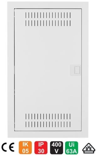 Rozvodnice multimediální podomítková C-BOX MSF 42M IP30 603x358x94mm bílá SEZ