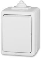 ABB 3553-01929 B Spínač jednopólový IP 44 Praktik bílá