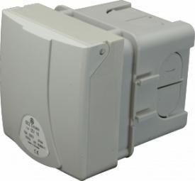 Zásuvka vestavná (pod omítku) IP44 400V 16A 4-pól - IZV 1643 SEZ