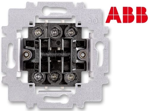 ABB 3558-A52340 Přístroj přepínače střídavého dvojitého ř.6+6 (6+1)
