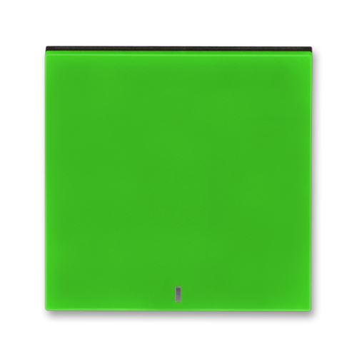 ABB 3559H-A00653 67 Kryt spínače jednoduchý s čirým průzorem Levit® zelená/ kouřová černá